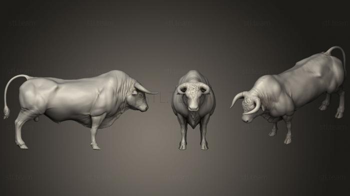 3D model bull OBJ (STL)